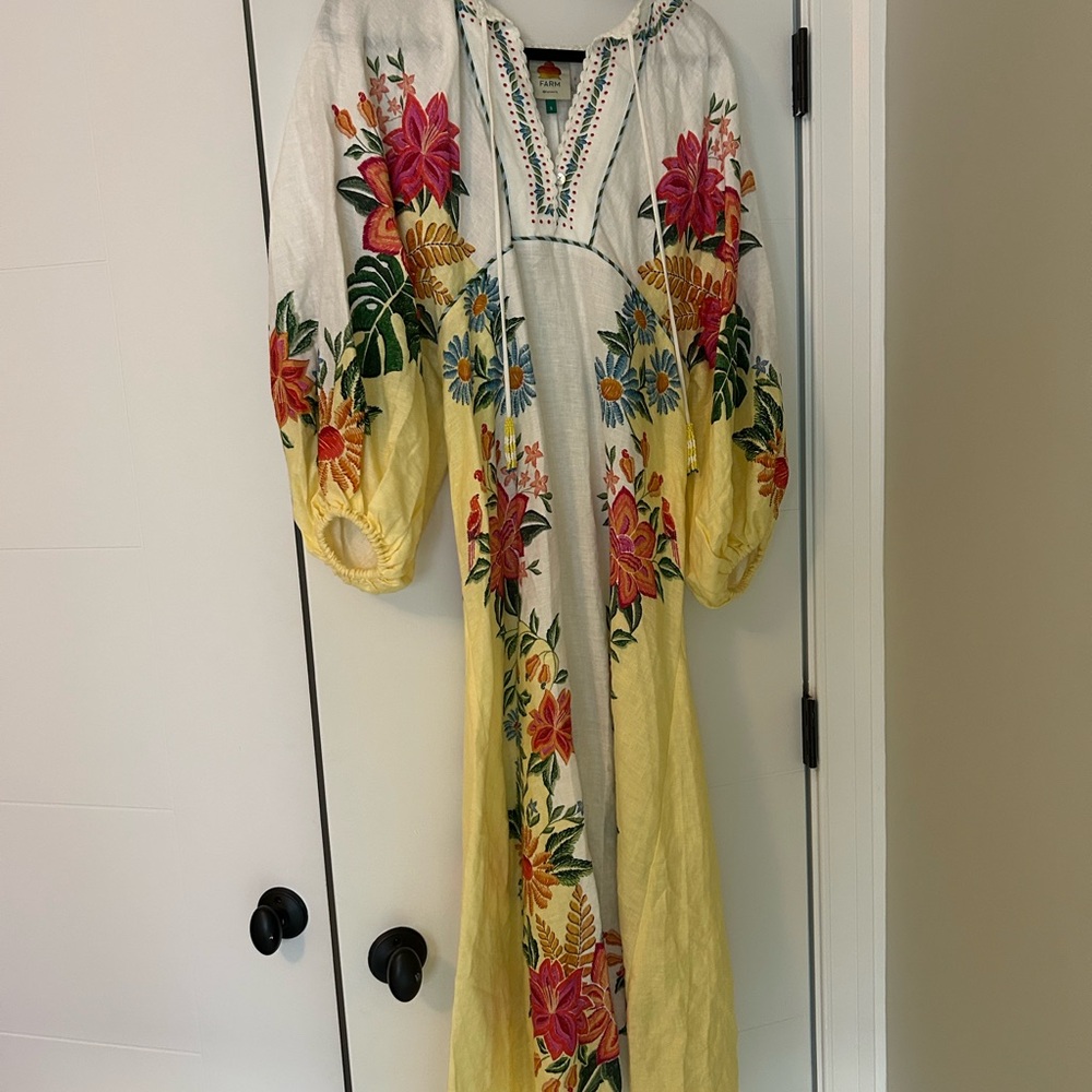 FARM Rio Vibrant Floral Maxi Dress size small - Picture 5 of 9